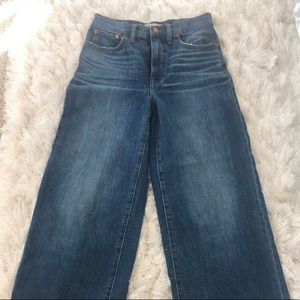 Madewell Wide Leg Crop size 27 Finney Wash